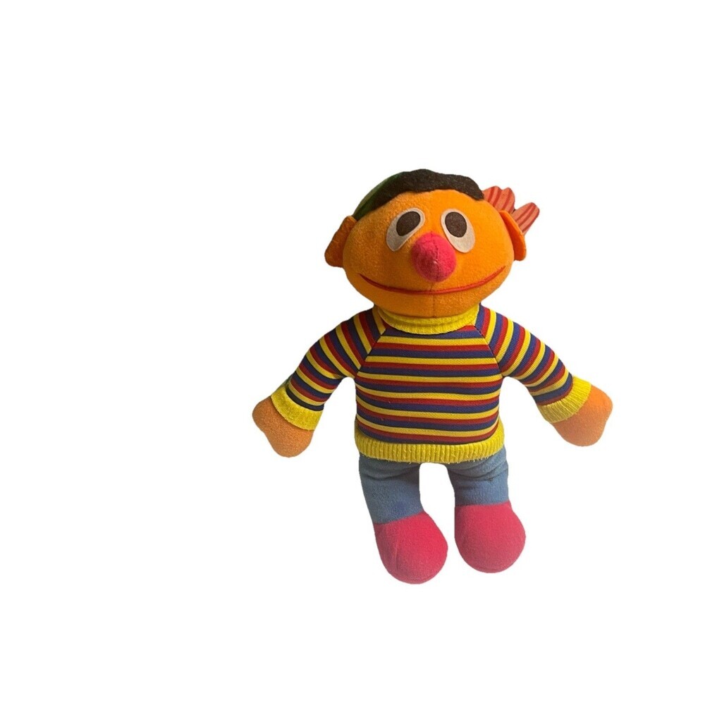 Vintage 1980's Hasbro Softies Sesame Street ERNIE Plush Doll Jim Henson Muppets